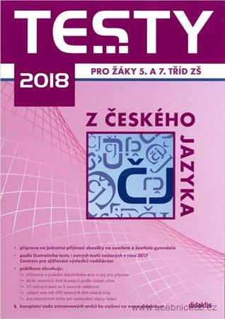 Testy 2018 z českého jazyka pro žáky 5. a 7. tříd ZŠ