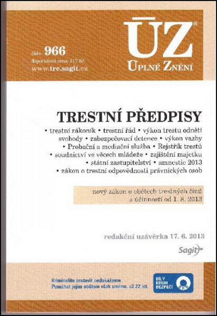 ÚZ 966 Trestní předpisy