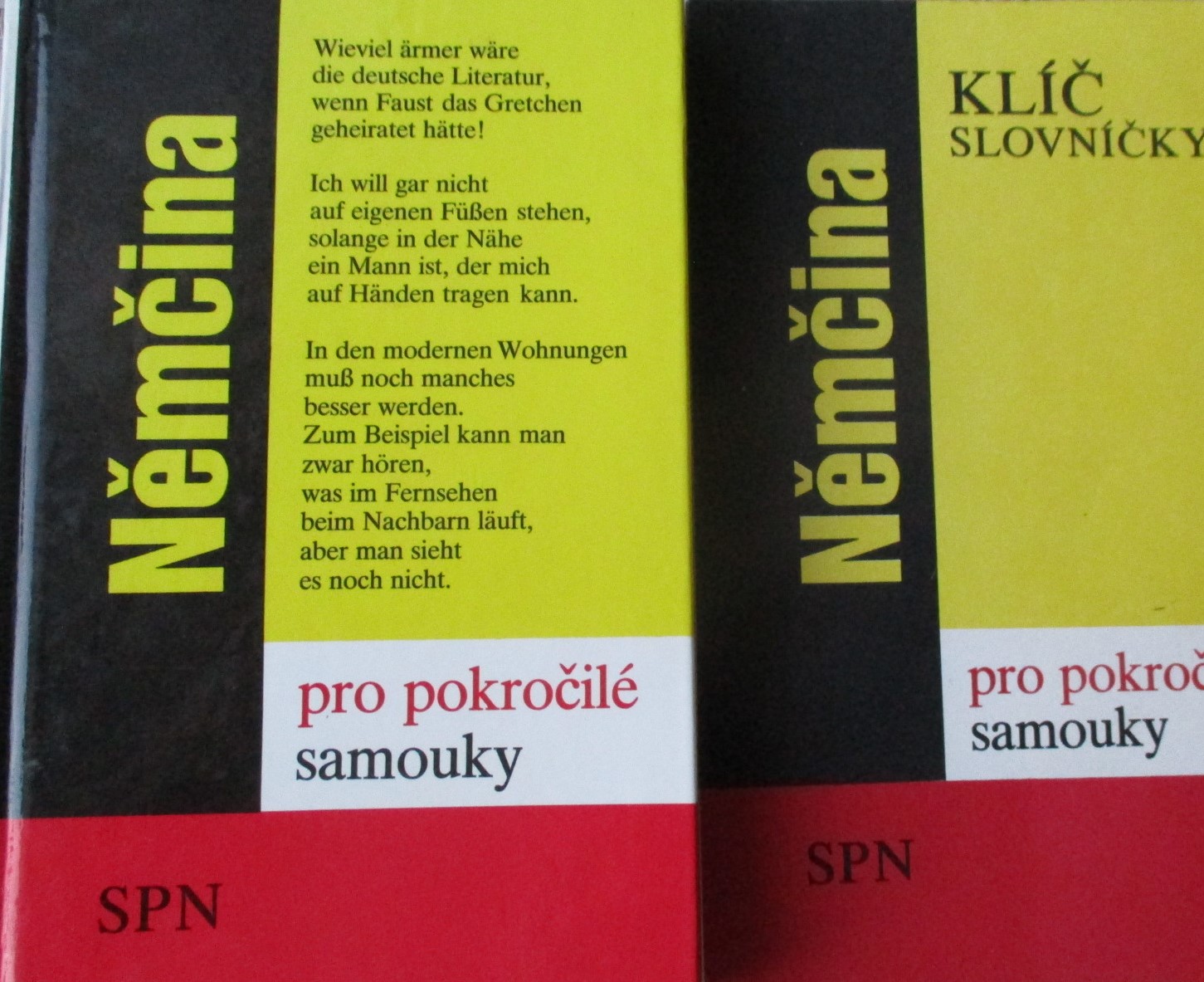 Němčina pro pokročilé samouky +  Klíč + slovníčky