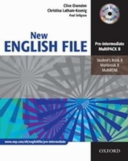 NEW ENGLISH FILE PRE-INTERMEDIATE STUDENT´S BOOK B + WORKBOOK B + MultiROM SLEVA