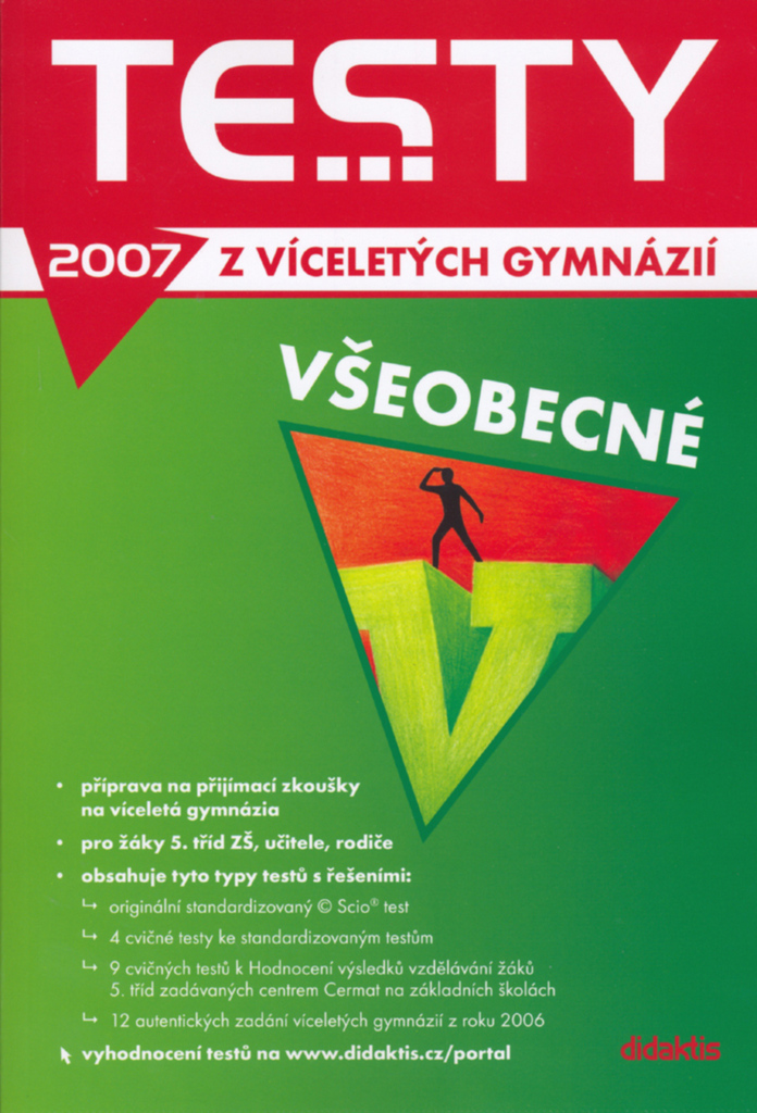 Testy z víceletých gymnázií všeobecné k 2007