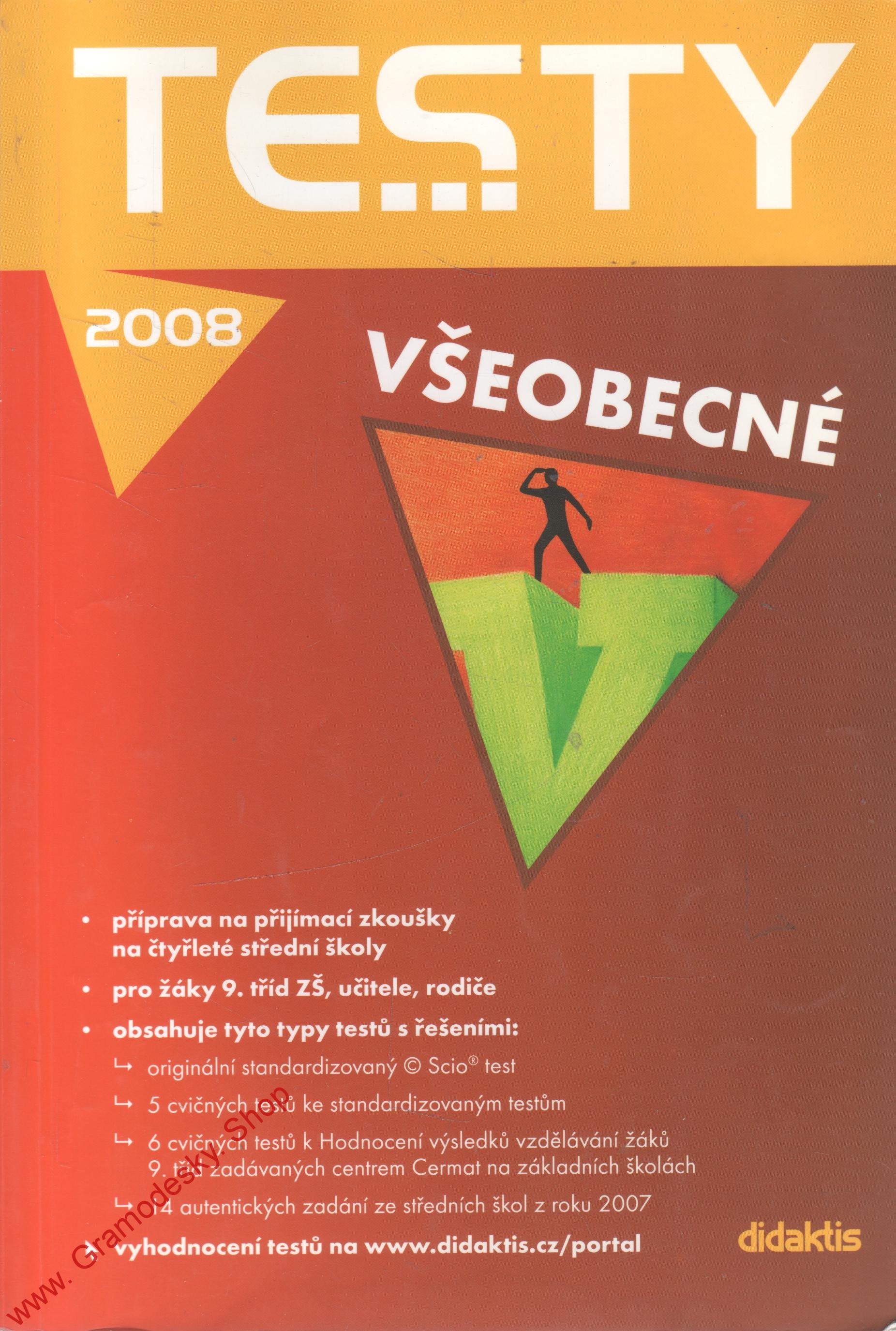 Testy na 4leté střední školy 2008 - všeobecné