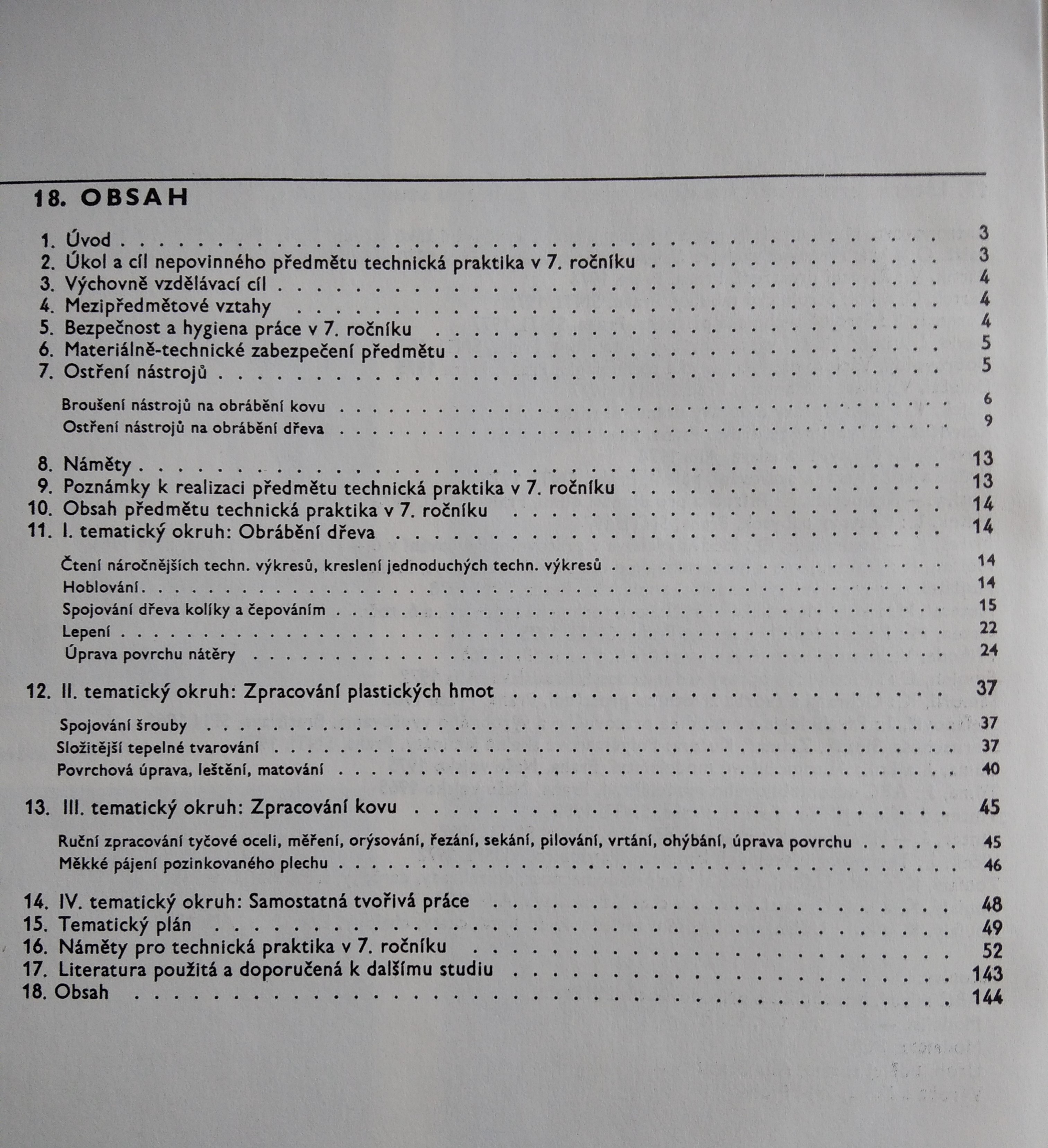 Technická praktika v 7. ročníku základní školy metodická příručka