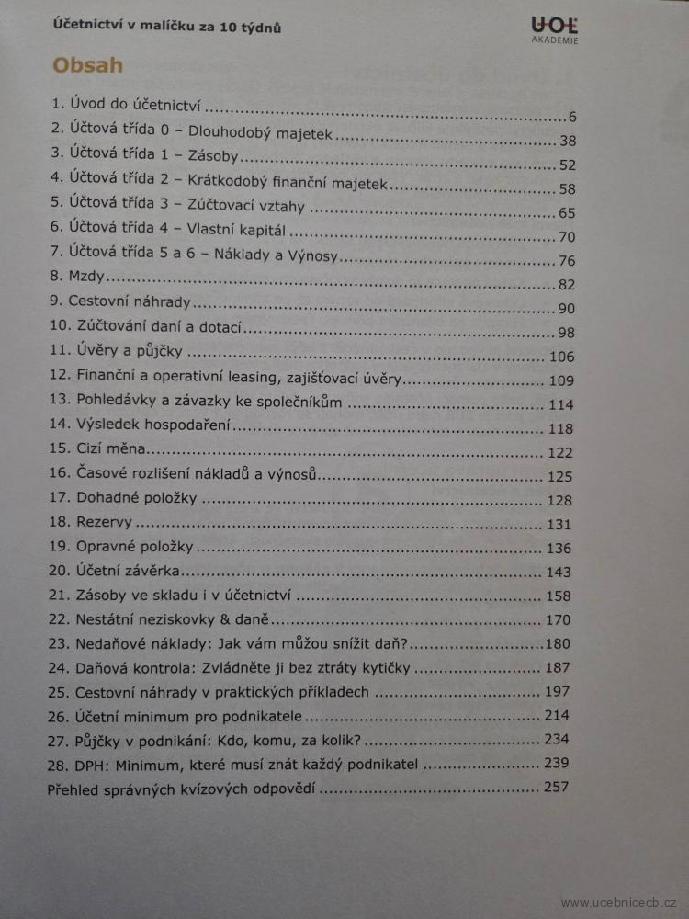 Skripta ke kurzu Účetnictví v malíčku za 10 týdnů